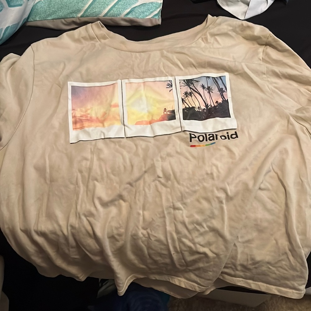Cropped Polaroid tshirt
